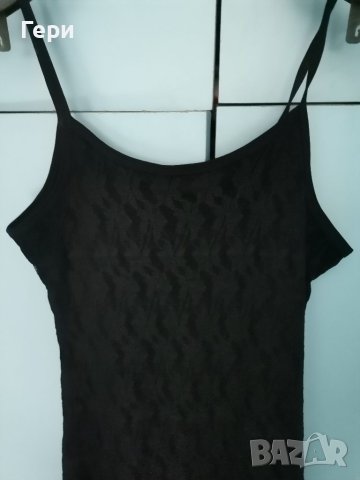 Черна дантелена рокля, снимка 3 - Рокли - 41674134