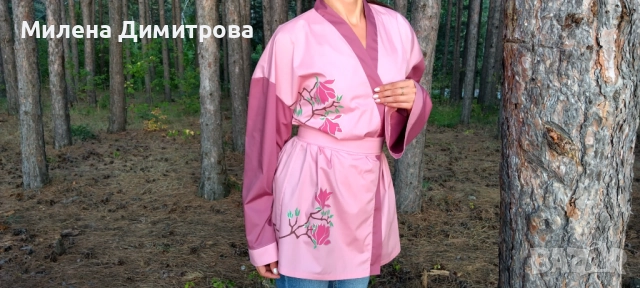 Ръчно рисувани кимона от поплин , снимка 11 - Сака - 48880401