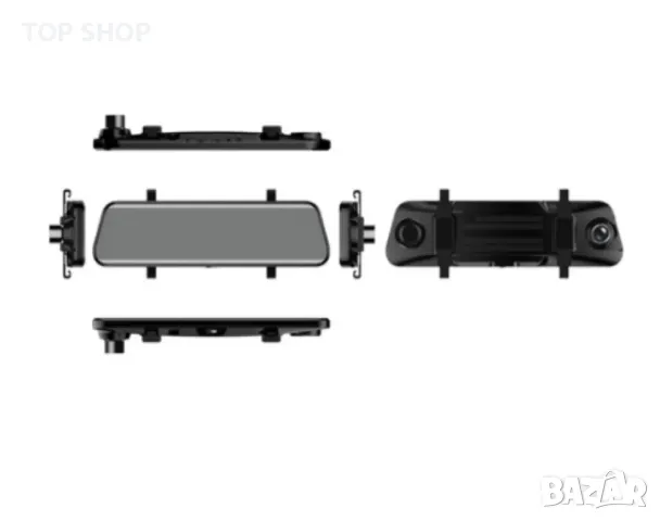 Видеорегистратор - огледало за автомобил с 10 инчов тъчскрийн и двоен запис, снимка 5 - Аксесоари и консумативи - 49323035