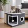 Котешка къщичка 2 в 1 с драскалка и легло, снимка 1