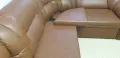 Кожен ъглов диван, снимка 10