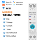 Многофункционален смарт WIFI електромер, прекъсвач и таймер, TXCB2-TWM, снимка 2