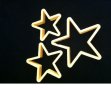 3 бр Звезда Звeзди пластмасови форми резци форма резец за сладки тесто фондан бисквитки декор 