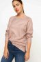 Блуза от фино плетиво в цвят розово злато