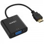 Преходник HDMI към VGA AUKEY , позлатен, HDMI мъжки към VGA женски, снимка 1 - Кабели и адаптери - 35828175