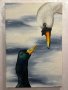Картина “Лебед и патица”, снимка 1 - Картини - 41521296