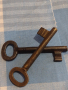 Два стари ключа от соца за брава за КОЛЕКЦИЯ ДЕКОРАЦИЯ БИТОВ КЪТ 22673, снимка 3