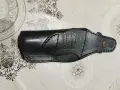Кожен кобур за пистолет с метална щипка, снимка 1