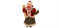 Коледна декоративна фигура Баба Коледа с кошница, Automat 45см 