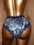 L Viktoria's sekret Синя изрязана бикина на цветя , снимка 1 - Бельо - 39889224