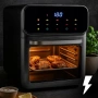 Еър фрайър и фурна 2-в-1 , XXL Капацитет 12L, 1350W, 10 Програми, LED Тъч дисплей, снимка 2