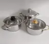 Тенджери от неръждаема стомана с двойно дъно , снимка 1