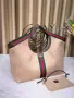 Gucci Луксозна Дамска Чанта С Монограм Зелено-Червена Лента И Несесер - Различни Цветове Код SEM-784, снимка 4