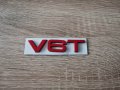 Ауди Audi V6T емблеми надписи червени, снимка 1