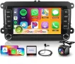 Ново VW Android Авто Радио 4G+64G DSP CarPlay Bluetooth Камера кола, снимка 1