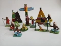 Стари полски пластмасови фигурки индианци., снимка 5