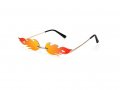 Слънчеви очила пламъци в червен/оранжев цвят, снимка 1