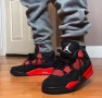 Air Jordan 4 Retro 'Red Thunder' номер 39 оригинални маратонки /кецове , снимка 5