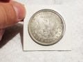 Много Рядък голям сребърен долар, морган долар, MORGAN DOLLAR, ONE DOLLAR - 1896 г., непочистван и в, снимка 1