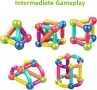 Магнитен конструктор игра Construction, Sticks Building многоцветна, 58 части, снимка 7