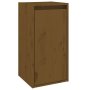 vidaXL Стенен шкаф, меденокафяв, 30x30x60 см, борово дърво масив(SKU:813491