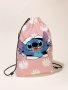 Модна детска раница с шнур Stitch, 10цвята - 023, снимка 12