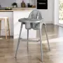 Детско столче за хранене, сиво, снимка 3