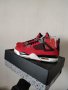 Nike Air Jordan 4 Retro Toro Bravo Red Fire Flames Нови Кецове 42 Размер Номер Мъжки Обувки , снимка 3