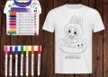 Детски Арт комплект Лабубу. Тениска + Маркери, снимка 12