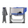 Сгъваем син стол за къмпинг с метална конструкция и поставка за чаша 46 x 50 x 93 см Forsage, снимка 2