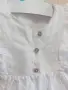 Прекрасна бяла памучна рокля / туника с английска бродерия So cute (2-3 г.), снимка 3