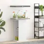 vidaXL Поставка за аквариум, бяла, 60,5x36x72,5 см, инженерно дърво, снимка 2