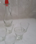 стари стъклени чашки  за ракия , снимка 3