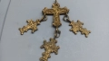 Бронзов възрожденски накит,кръст, Богородица, Исус, снимка 4