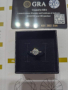 Сребърен пръстен с мойсанит (диамант), снимка 2