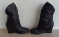 Черни ботуши от естествена кожа дължина 7/8., снимка 6