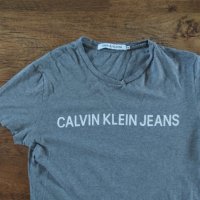 CALVIN KLEIN JEANS - страхотна мъжка тениска ХС, снимка 6 - Тениски - 41763676