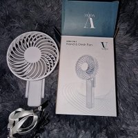 Нов Преносим вентилатор за дом, офис, пътуване къмпинг с USB Акумулаторен, снимка 7 - Друга електроника - 40538978