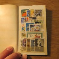 Колекция от 100 стари пощенски марки - синя корица  - птици, риби, цветя, красиви местности, видни л, снимка 3 - Филателия - 40792355