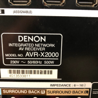 Denon AVR-X2000 resiver, снимка 13 - Ресийвъри, усилватели, смесителни пултове - 36200532
