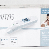 Многофункционален електронен термометър за ухо, чело, предмети и течности  SANITAS SFT 79, снимка 1 - Други - 44573318