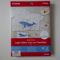 Фотохартия Canon LF-101 Light Fabric Iron-On Transfers A4 5 листа, снимка 2 - Консумативи за принтери - 42678909
