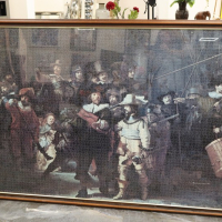 Огромен Пъзел картина The Night Watch (Нощна стража) с рамка и стъкло 162/112см, снимка 1 - Картини - 44783881