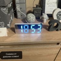 Дигитален LED настолен часовник с аларма и термометър , снимка 7 - Други - 42419342