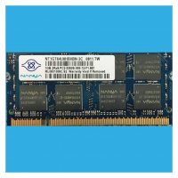 РАМ RAM памет за лаптоп NANYA nt1gt64u8hb0bn-3c 1GB DDR2 667MHz, снимка 1 - Части за лаптопи - 35913125