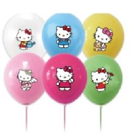 Hello Kitty Коте Кити Обикновен надуваем латекс латексов балон парти, снимка 1 - Други - 23834923