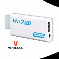 Wii към HDMI преходник за Nintendo, нинтендо + Гаранция, снимка 1 - Кабели и адаптери - 41097666