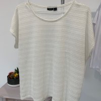 Дамска блуза от плетиво размер Л, снимка 4 - Тениски - 44275524