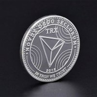 Трон Монета / Tron Coin ( TRX ) - Silver, снимка 4 - Нумизматика и бонистика - 32414825