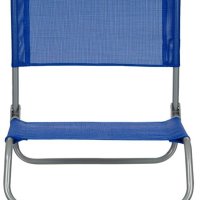 Плажен стол син металик 45x41x50см, снимка 2 - Къмпинг мебели - 41434167